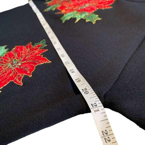 VINTAGE | 90s Poinsettias Crewneck - Sz Large - Picture 9 of 9
